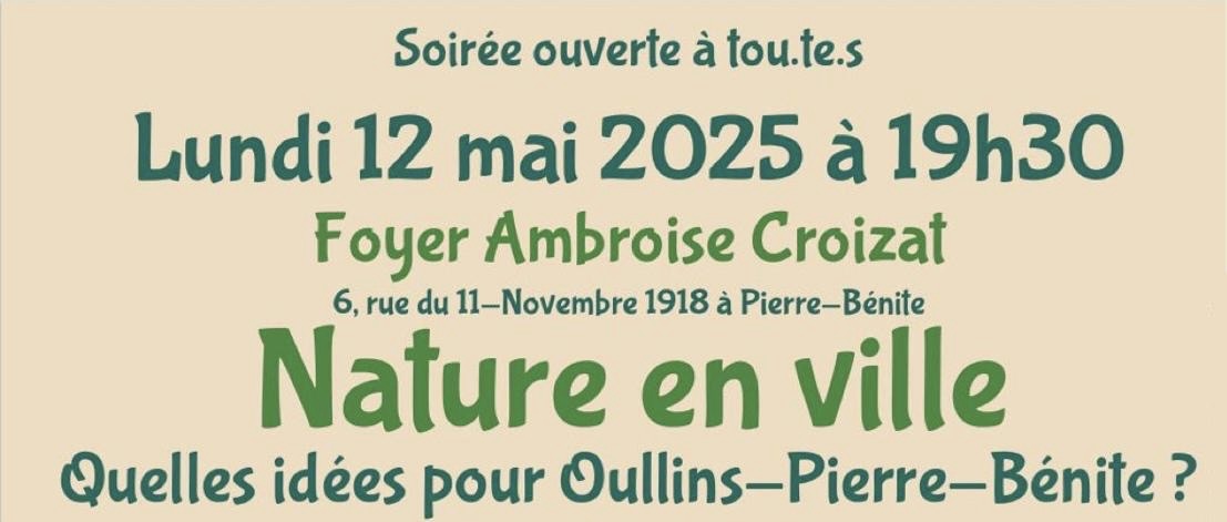 Soirée Nature en ville